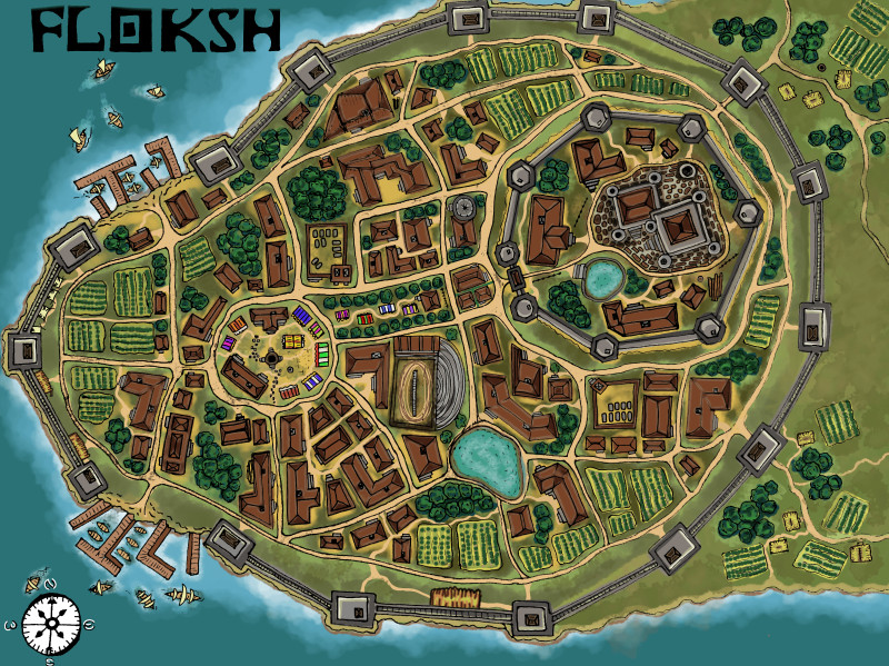 My very first town map