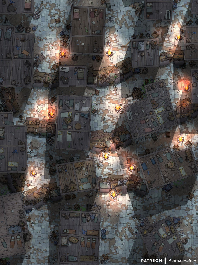 Slums and street fights [30x40]