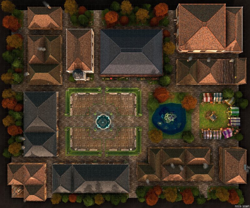 Today is my 4 year mapmaking anniversary, so here's a full free HUGE map pack for everyone! THE MODEL VILLAGE (60x50 Multilevel) - 28 buildings, 3 multilevel variants, 45 map files, 524 (!) first person walkthrough / flyover pics + videos, VTT import data