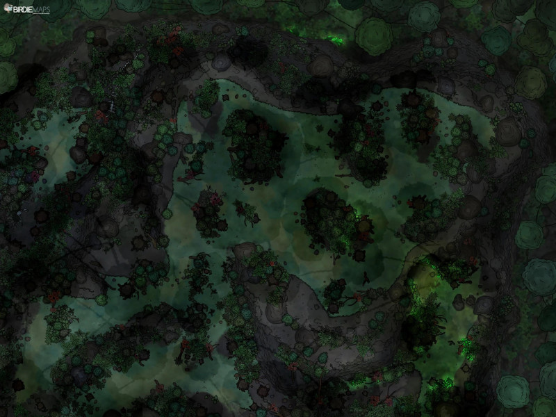 Jungle Mountain Cave [40x30]