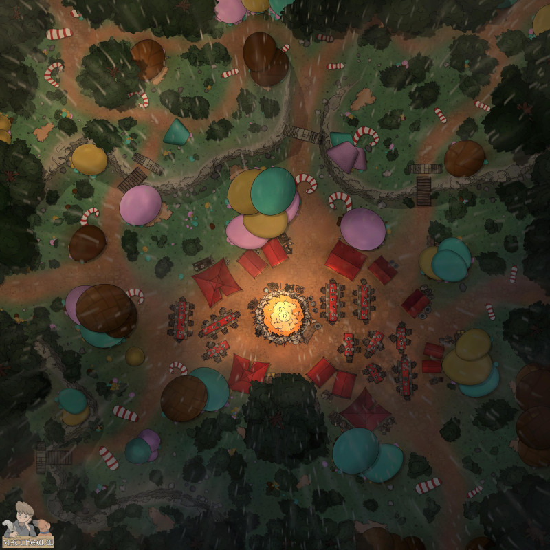 The Easter Egg Hunt Meadow [52x52]