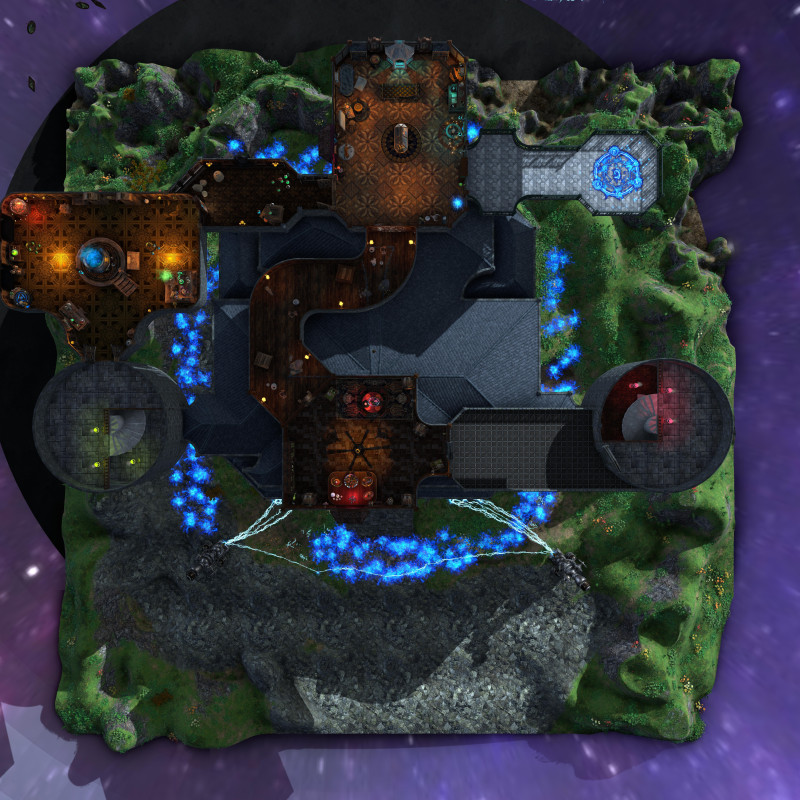 Final Dungeon/BBEG HQ (Made in Dungeon Alchemist available on the Workshop)