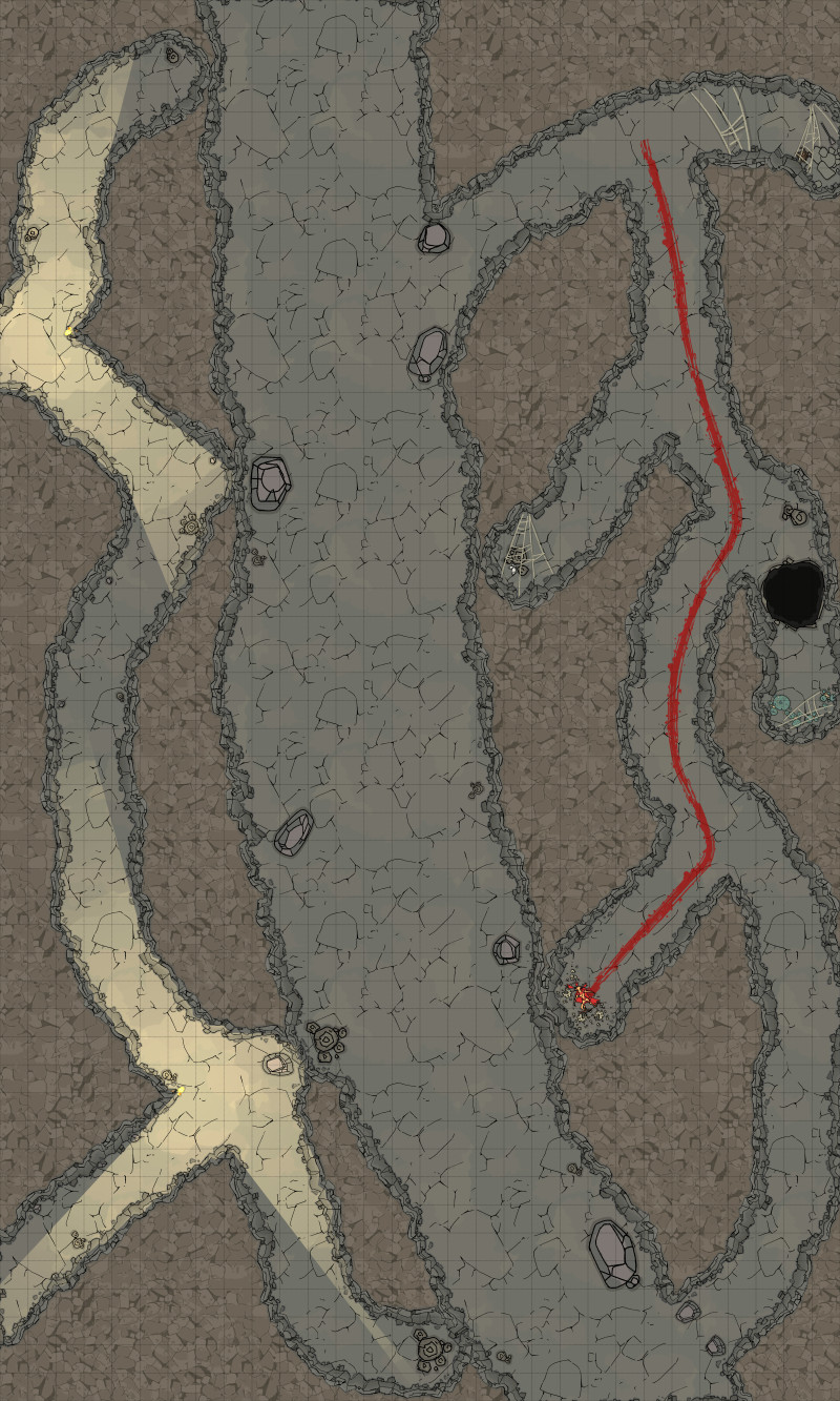 Progression of map quality over the course of my 3 year campaign. (2 years using dungeondraft)