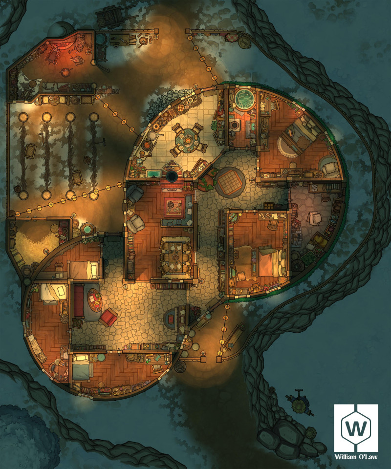 Hacienda in the Fields – With Day & Night Seasonal Variations!