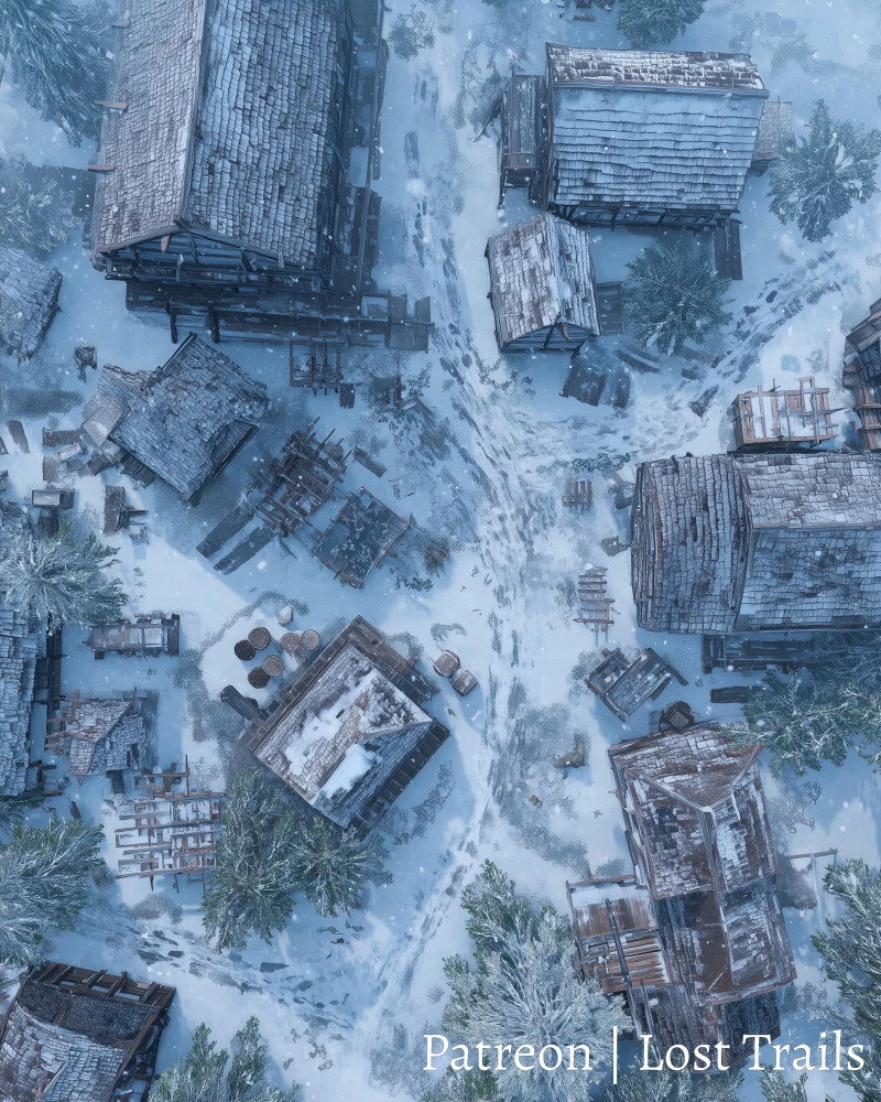 Winter City Battlemaps