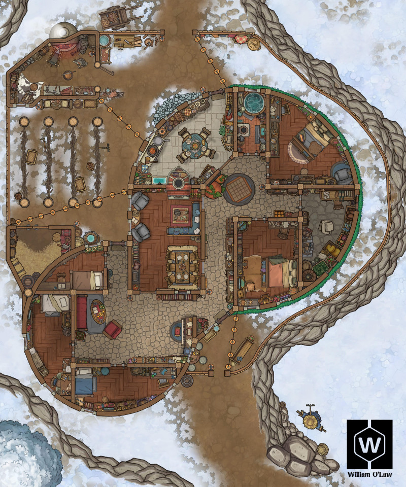 Hacienda in the Fields – With Day & Night Seasonal Variations!