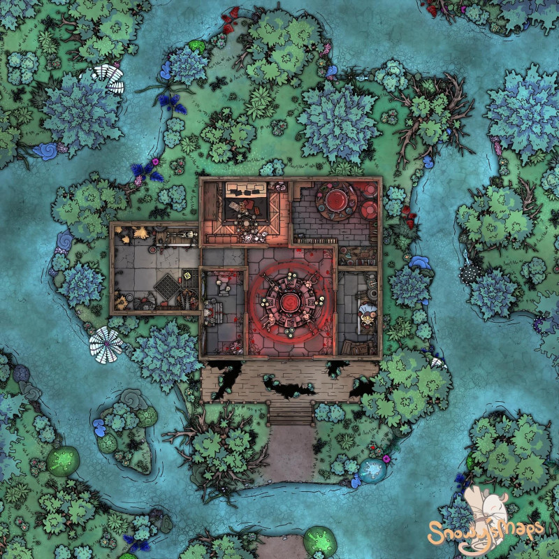 [25x25] Swamp Witch Hut Day