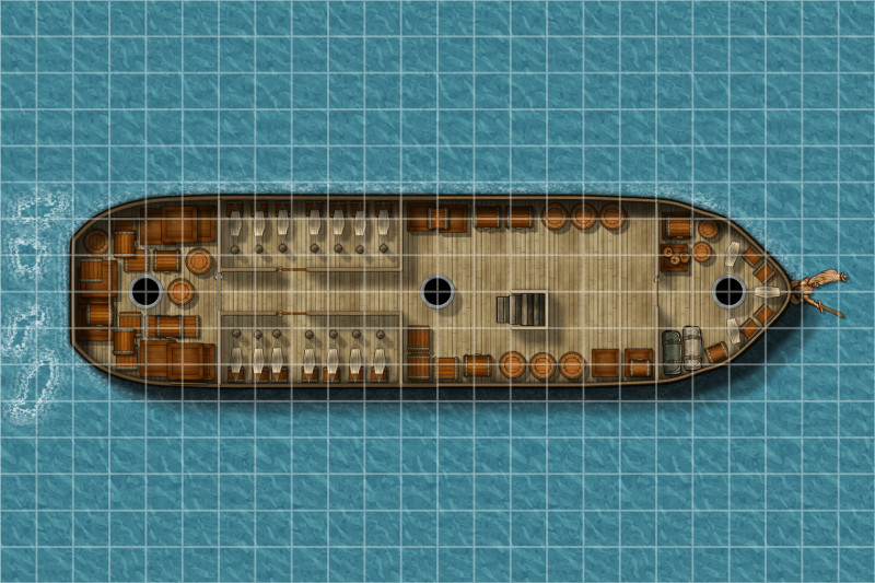 Passenger Sailing Ship [24 x 8] – Free Battlemap