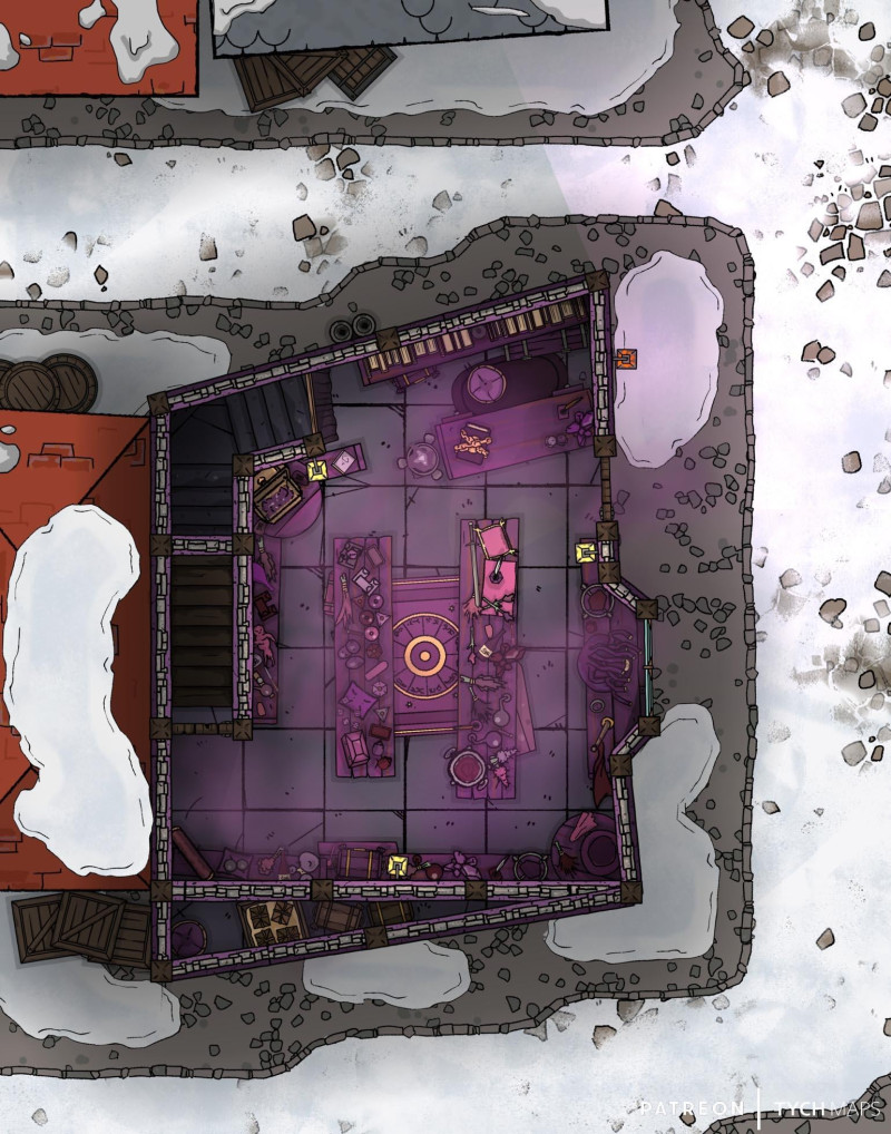 Old Xoblob Shop [11x14] - Waterdeep (Winter)