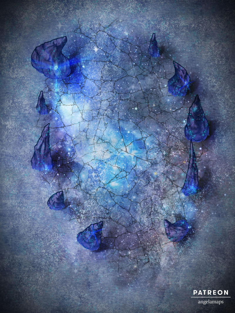 Cosmic Snow [battlemap] from Angela Maps - 3 versions! [animated] [art]