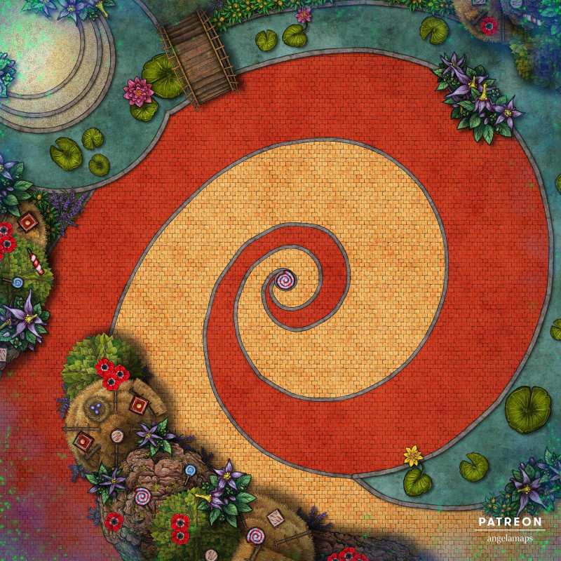 Yellow Brick Road [battlemap] from Angela Maps - 3 versions! [animated] [art]