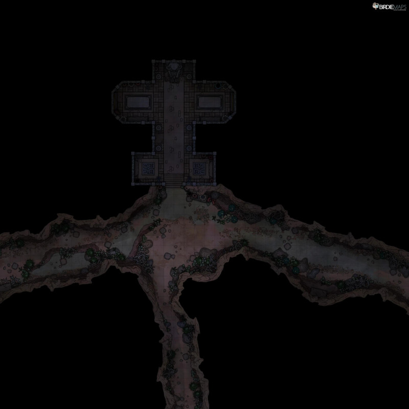 Desert Cave Temple - [40x40]