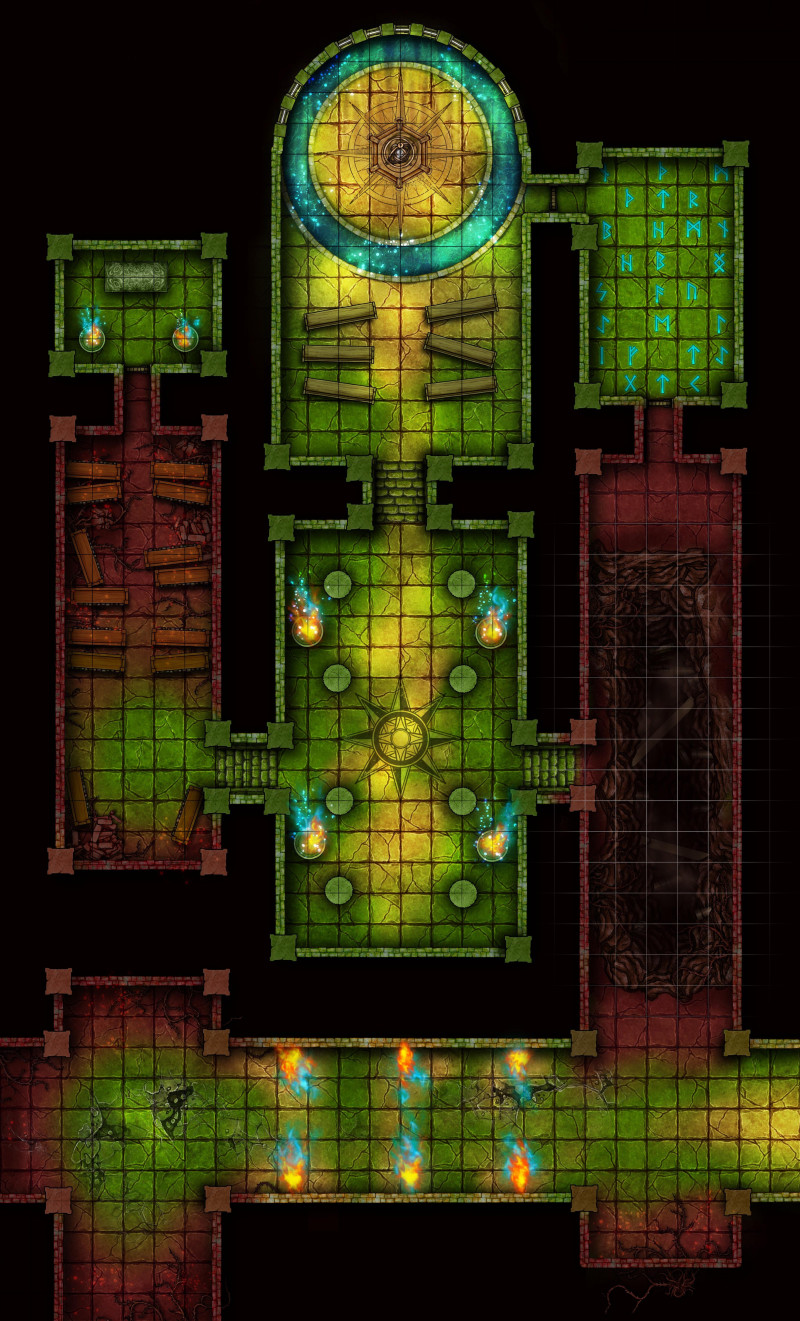 Temple of the Three Colors 26 x 43