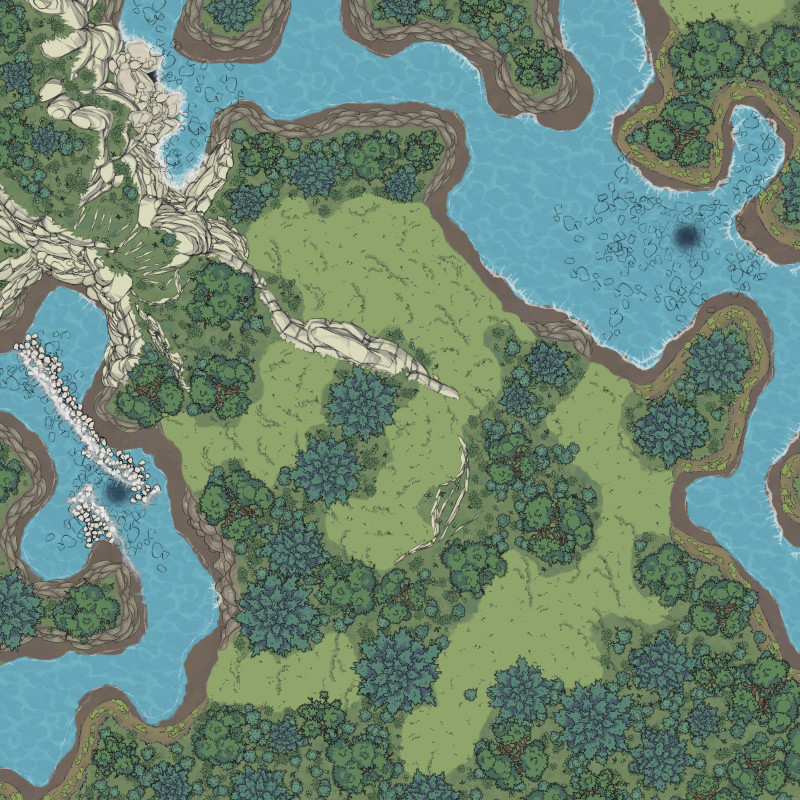 Flooded Cave in the Woods