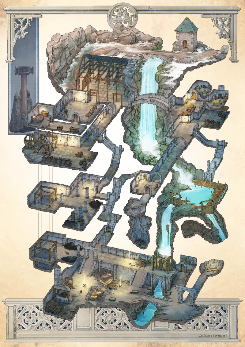 Forge Map - Nominated for Cartography Award [No AI] [OC] [Art]