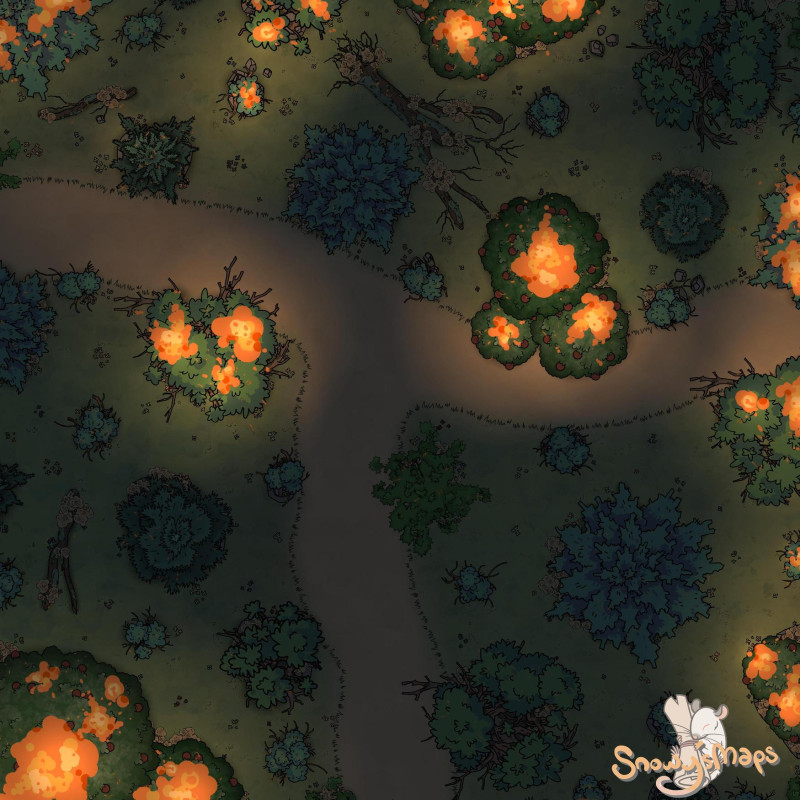 [25x25] Forest on Fire Night