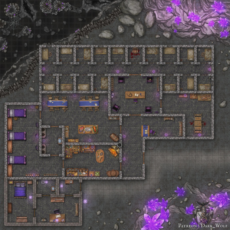 Spider Prison [40x40] [2K] [Gridless] [OC]