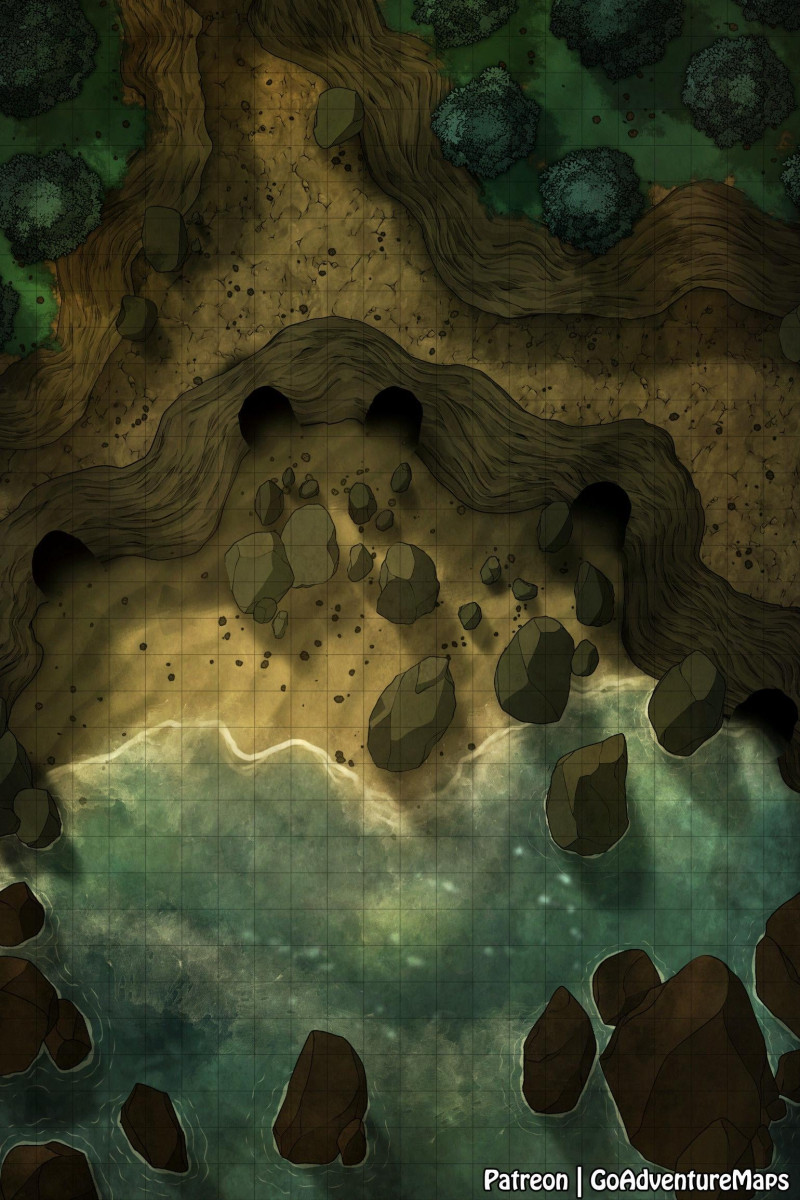 Shoreline Caves [22x33]