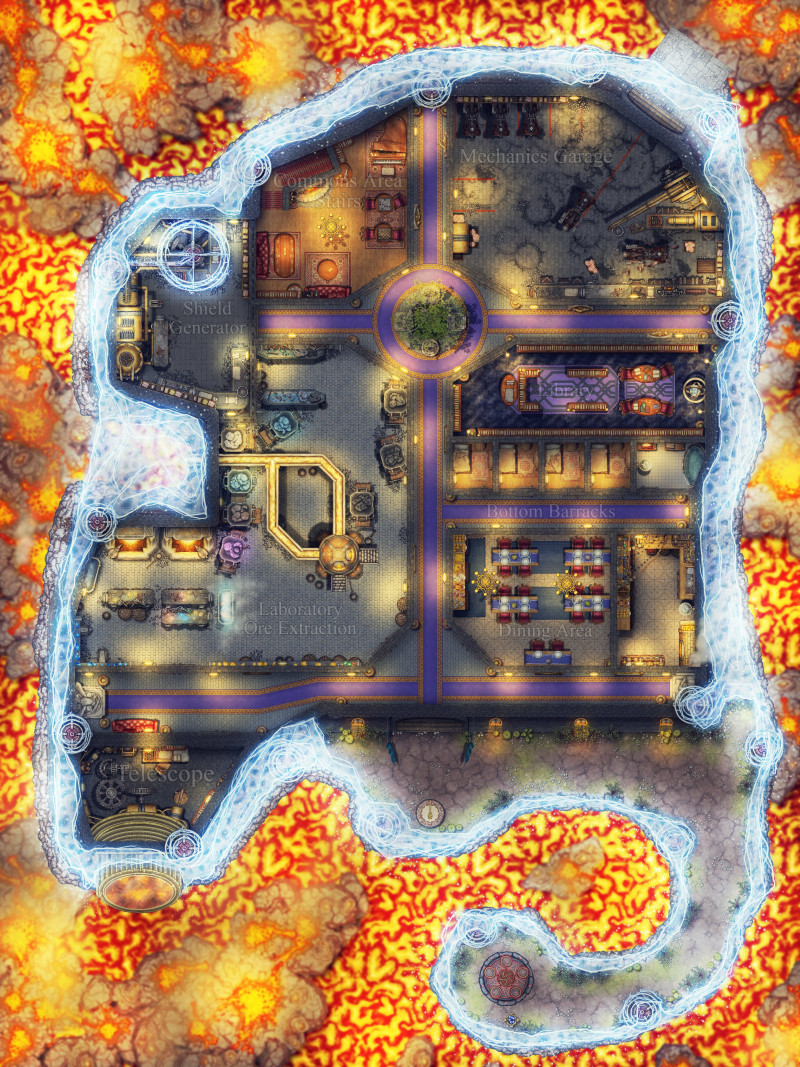 Avernus Observatory Telescope & Research Base (2 versions)