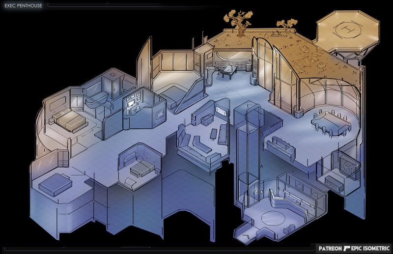 Exec Penthouse - Epic Isometric