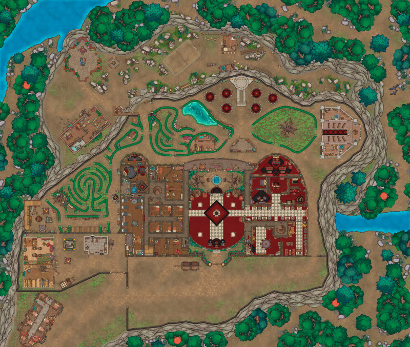 Crow's County Mannor, my biggest project yet! - Dungeon for a One-shot [Art]