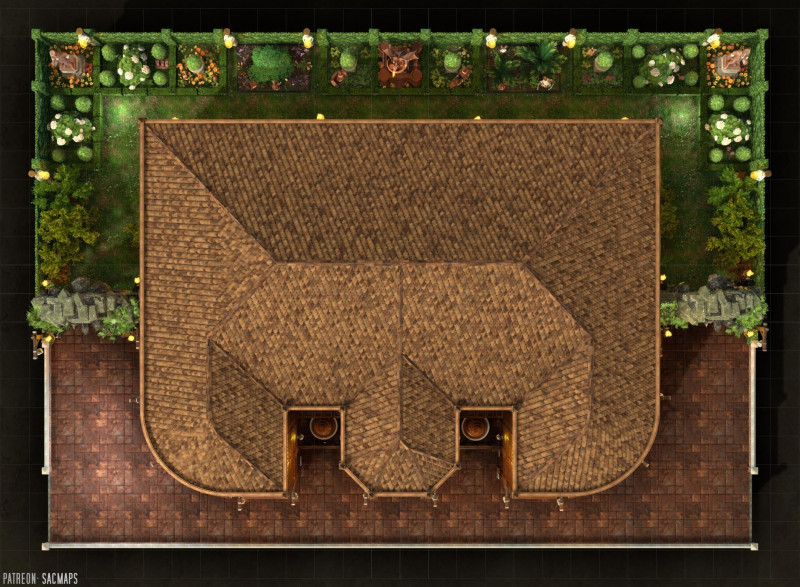 Welcome to the Chocolate Cakery - a place of pure chocolate and joy! Just don't go poking around the Factory Floor... got it? {The Chocolate Cakery (30x22) - Free day & night maps plus hundreds more!}