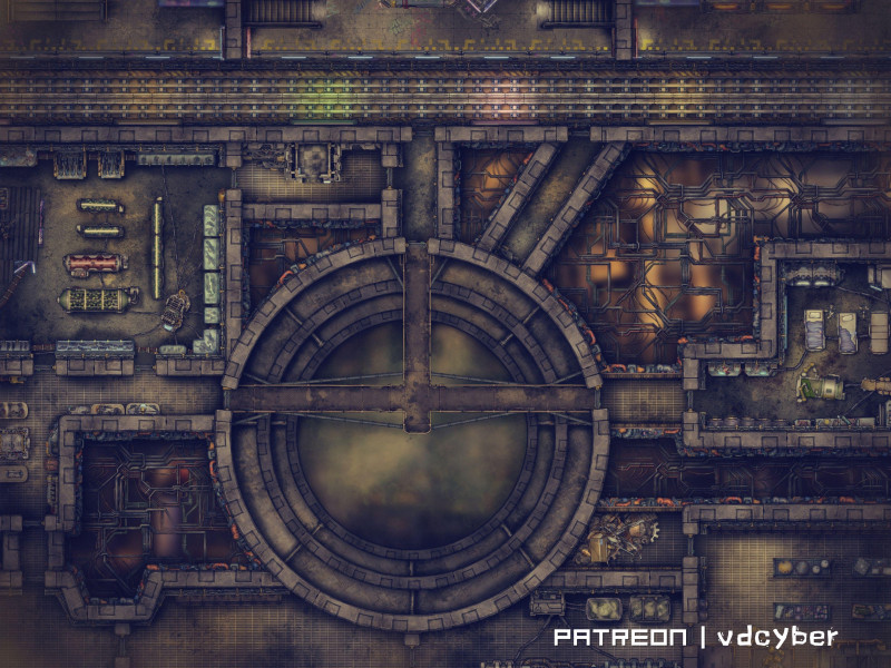 Maglev Smugglers Hub - Sci-Fi - 40x30