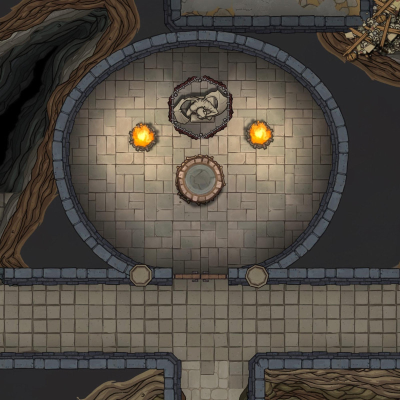 Caverns of Thracia: Dungeon Level 1 (60x80)