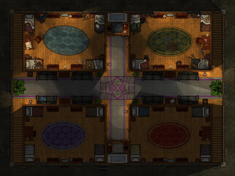 Gallogwar's Inn at night