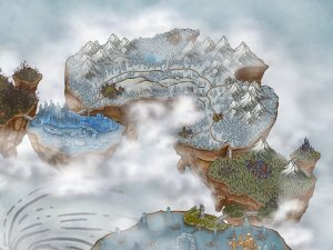 The Sacred Lands - Skylands Map