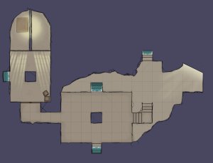 Simple cave dungeon map [40x40]