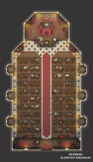 Arcane Academy Classroom | [OC] [16 x 28] | + 268 Assets by Eldritch Arcanum