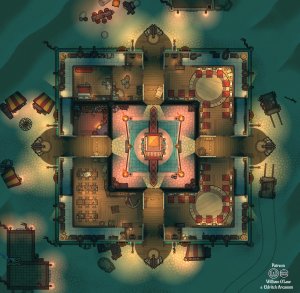 Mysterious fort in the desert, an asset showcase / collaboration with Eldritch Arcanum!