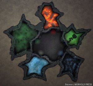 Tiamat's Temple & Upper Sections [81 x 75]
