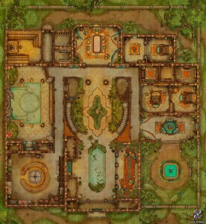 Merchant Villa Battle Map 35x38