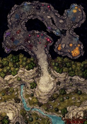 The Dragon’s Lair 40x57 battle map