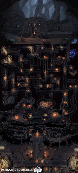 The Great Dwarven Mines [61x100] | 16 Variants+Scene | The Dwarves are, yet again, digging too deep and too greedily!