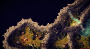 Mountain Stronghold Entrance (35x19) + Duergar Stronghold Preview (60x45) [Battle Map] [No AI] [OC] [Art]