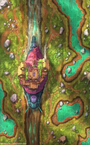 Cottage on a snail [46x74] [Mobile home] [Marsh]