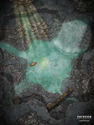 Three Level Cave [battlemap] from Angela Maps - 3 levels! [animated] [art]