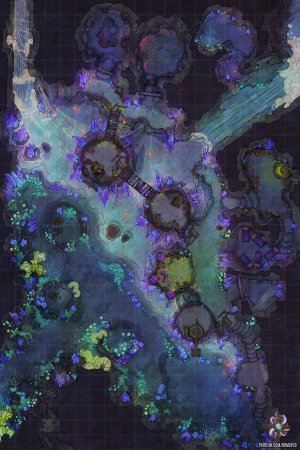 Underground Pass Battle Map 20x30