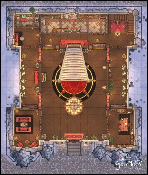 I made this three-story home inspired by a NYC brownstone. The Sorcerer's Sanctum is a place for both the mystical arts and a lux home base. [22x26]