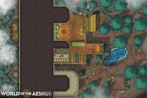 An inn build inside the wall - [60x40] - Commissions now open!