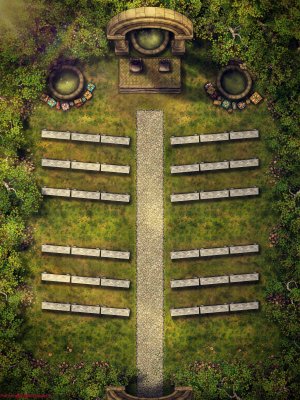I'm getting married today, so I made some Wedding Battle Maps! [Battle Map] [No AI] [OC] [Art]