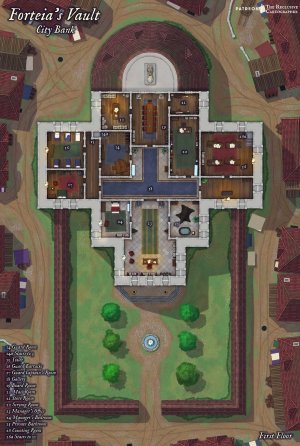 Forteia's Vault - 39x58 - 16 Variants - 4 level Dungeon Map - RC - No AI
