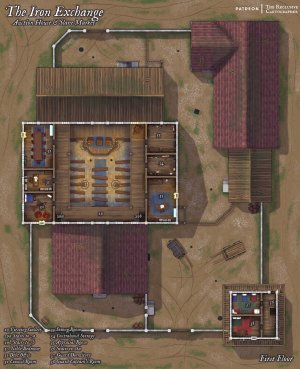 The Iron Exchange - Auction House and Slave Market - 39x48 - RC