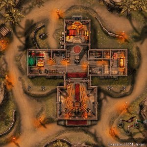 Faithful Quartermasters Magic Shop | By DM Andy Maps | 20x20 | 3 Maps Total