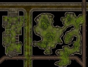 Sewer With Mushrooms [33x25] 150px