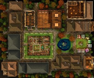 Today is my 4 year mapmaking anniversary, so here's a full free HUGE map pack for everyone! THE MODEL VILLAGE (60x50 Multilevel) - 28 buildings, 3 multilevel variants, 45 map files, 524 (!) first person walkthrough / flyover pics + videos, VTT import data