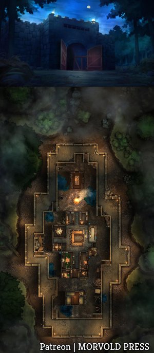 Hold Back the Dead! - Ironspine Keep [70 x 120]